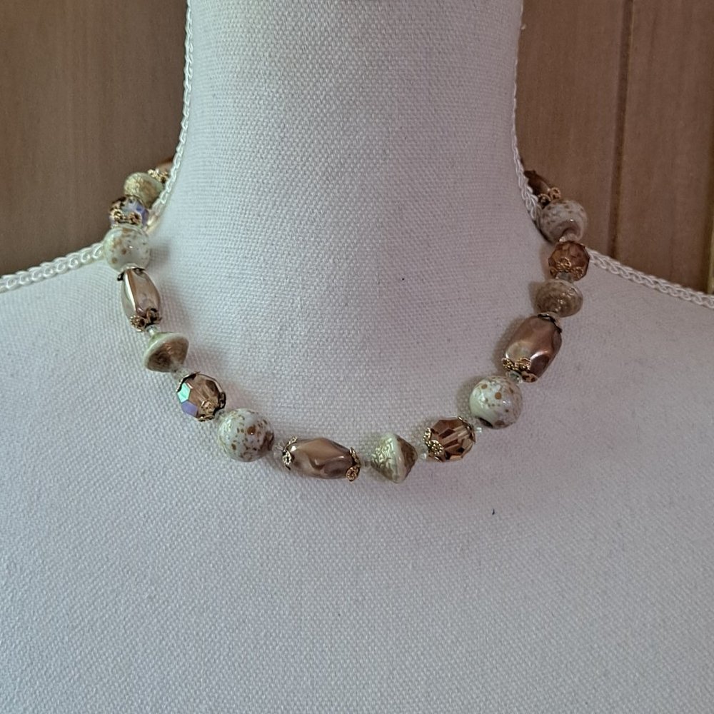 Vintage Vendome Beaded Necklace Signed